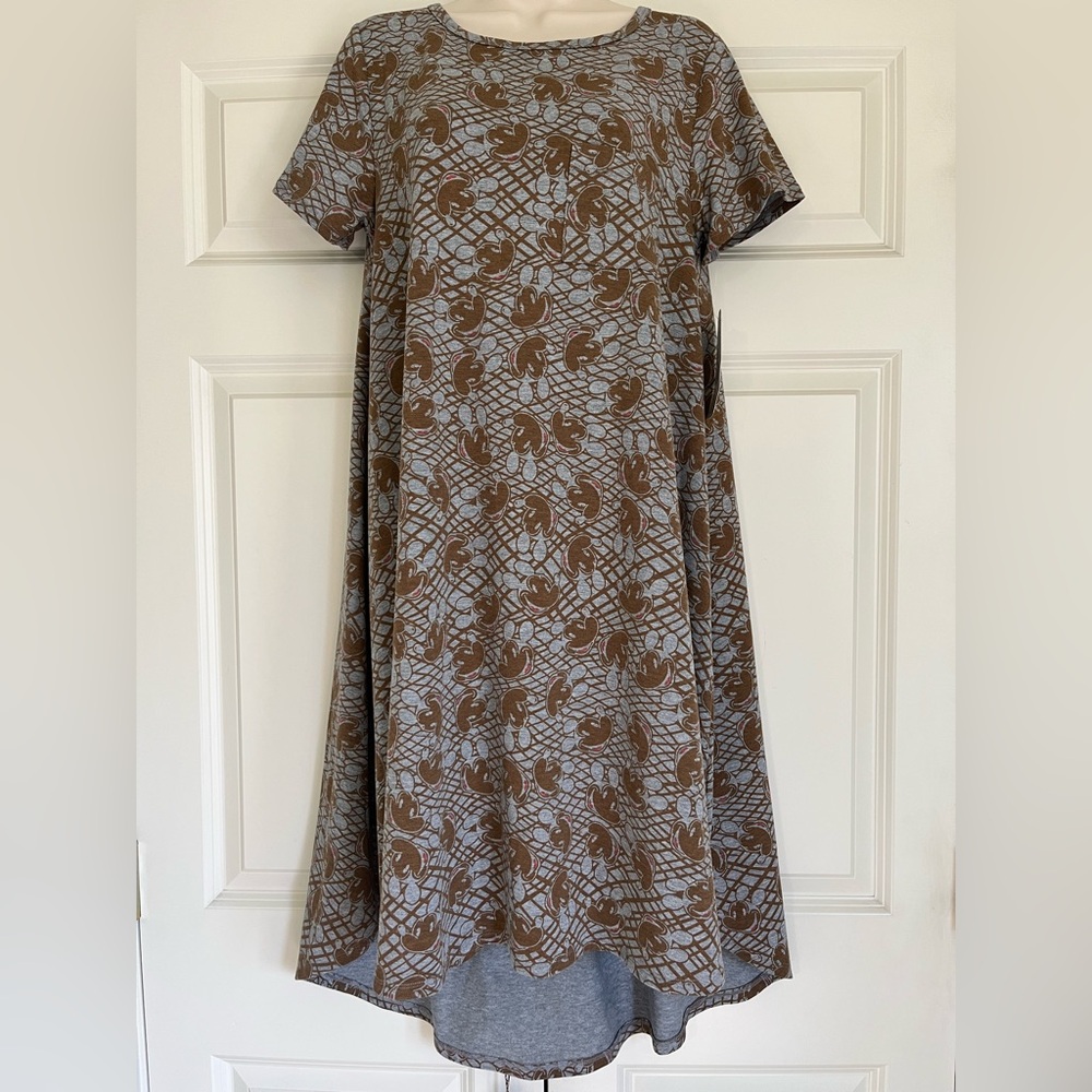 LuLaRoe Mickey Mouse Carly Swing Dress NWT Size Small